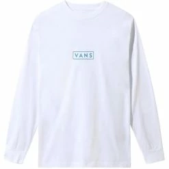 Vans Easy Box Long Sleeve T-Shirt - White/Turkish Tile