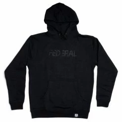 Federal Embroidered Hoodie - Black