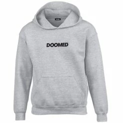 Doomed Logo Hoodie - Grey