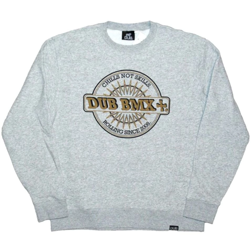 Dub Chills Sweatshirt - Grey With White & Gold