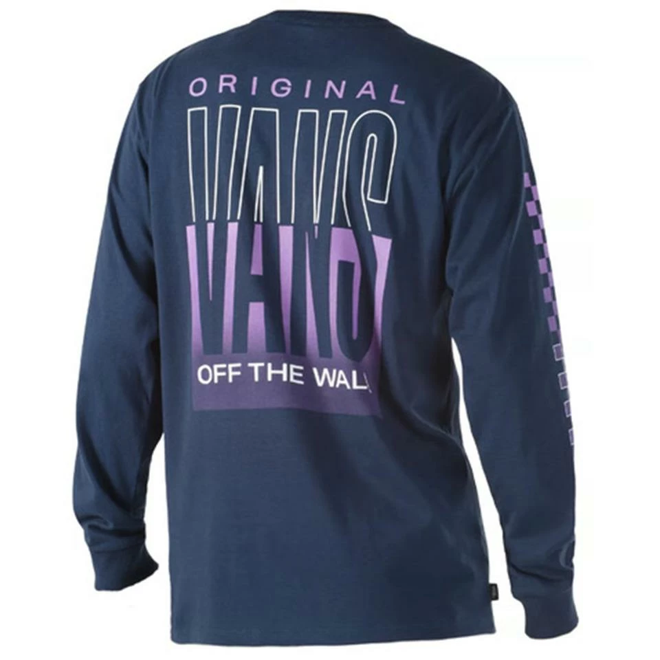 Vans Off The Wall Classic Long Sleeve T-Shirt - Dress Blues - Image 2