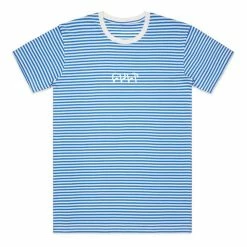 Cult Stripe Logo T-Shirt - Blue