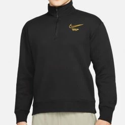 Nike SB Men's 1/2-Zip Skate Fleece - Black/Gold