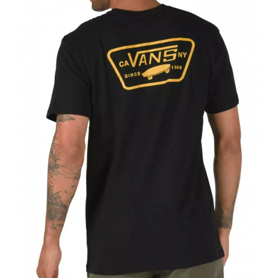 Vans Full Patch Back T-Shirt - Black/Saffron - Image 2