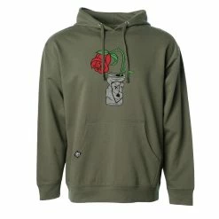 Subrosa Trashed Can Pullover Hoodie - Army Green
