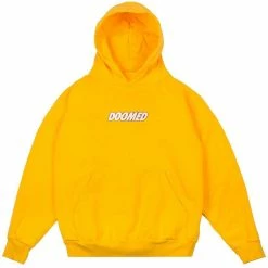 Doomed Textbook Logo Hoodie - Yellow