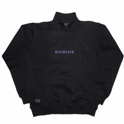 Dub Highlife 1/4 Zip Sweat - Black
