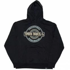 Dub Chills Hoodie - Black With White & Gold