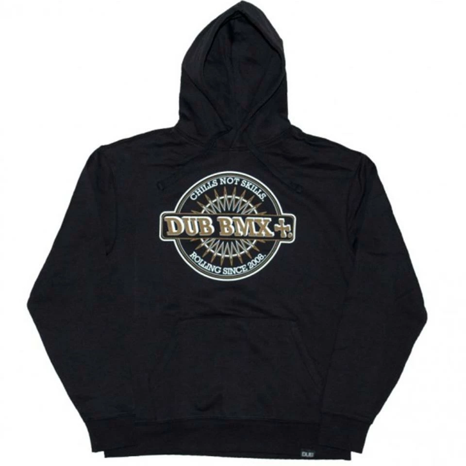 Dub Chills Hoodie - Black With White & Gold