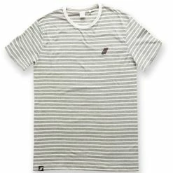 United Stripe T-Shirt - White/Grey