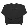 Wethepeople Embroidery Crew Neck Sweatshirt - Black