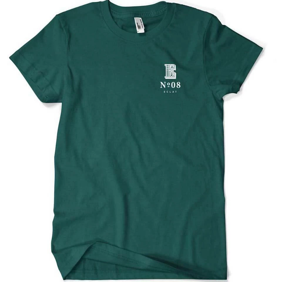 Eclat Tresor T-Shirt - Dark Green/White