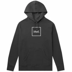 Huf Essentials Box Logo Pullover Hoodie - Black