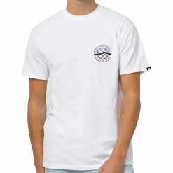 Vans Circle Sidestripe T-Shirt - White