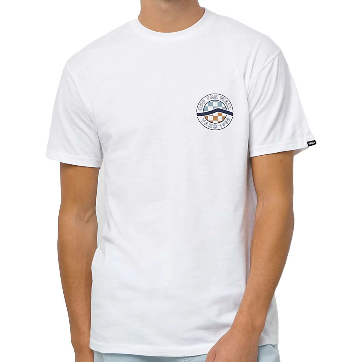 Vans Circle Sidestripe T-Shirt - White