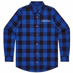 Cult Script Flannel Shirt - Blue