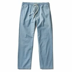 Vans Range Denim Loose Tapered Elastic Waist Pant - Stone Wash