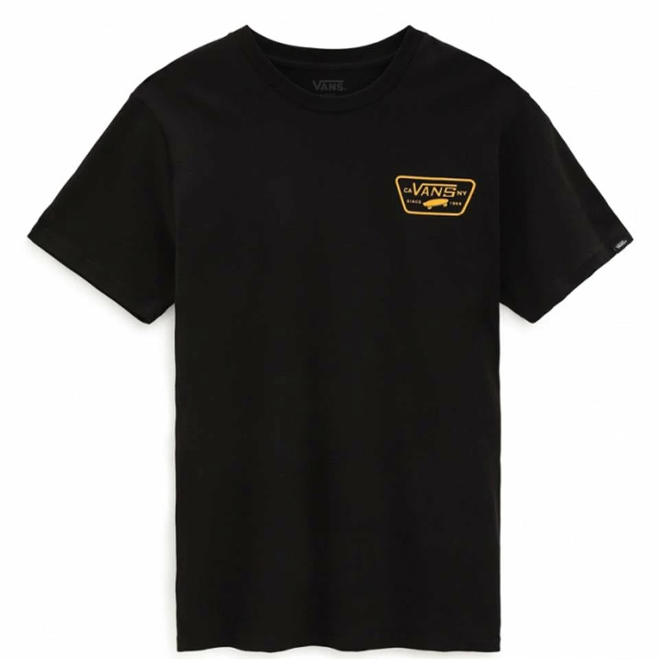 Vans Full Patch Back T-Shirt - Black/Saffron