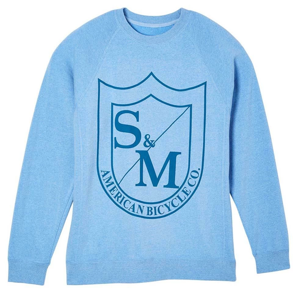 S&M Big Shield Crew Neck - Pacific Heather