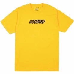 Doomed Cracked T-Shirt - Yellow