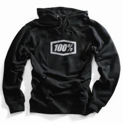100% Essential Hooded Pullover Sweatshirt - Black