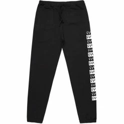 Cult Pattern Sweat Pants - Black