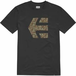 Etnies Icon Print T-Shirt - Black/Camo