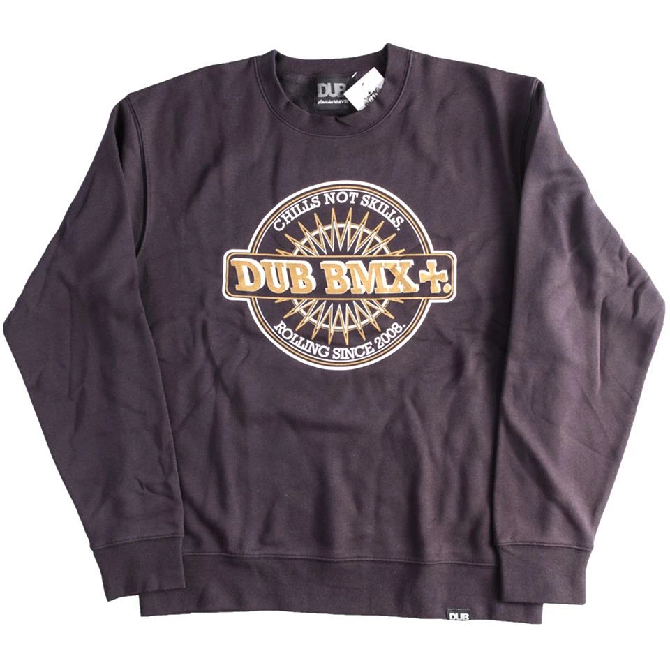 Dub Chills Sweatshirt - Black With White & Gold