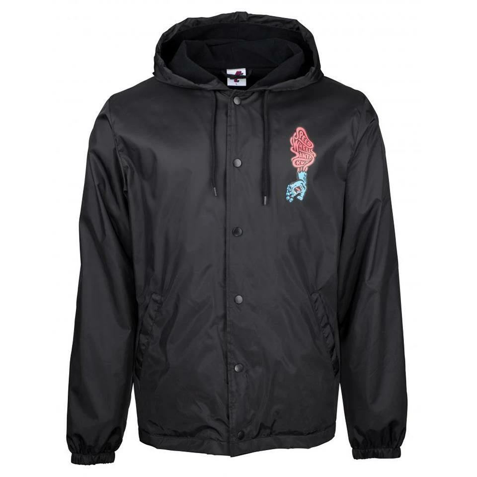 Santa Cruz Screaming Hand Coach Jacket - Black