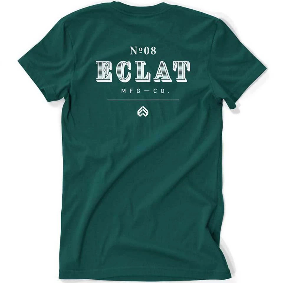 Eclat Tresor T-Shirt - Dark Green/White - Image 2