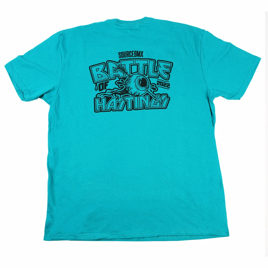 Source Battle Of Hastings 2022 T-Shirt - Jade Blue - Image 2