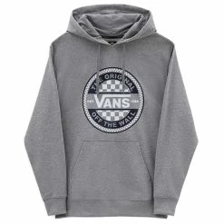 Vans Circle Checker Hoodie - Cement Heather
