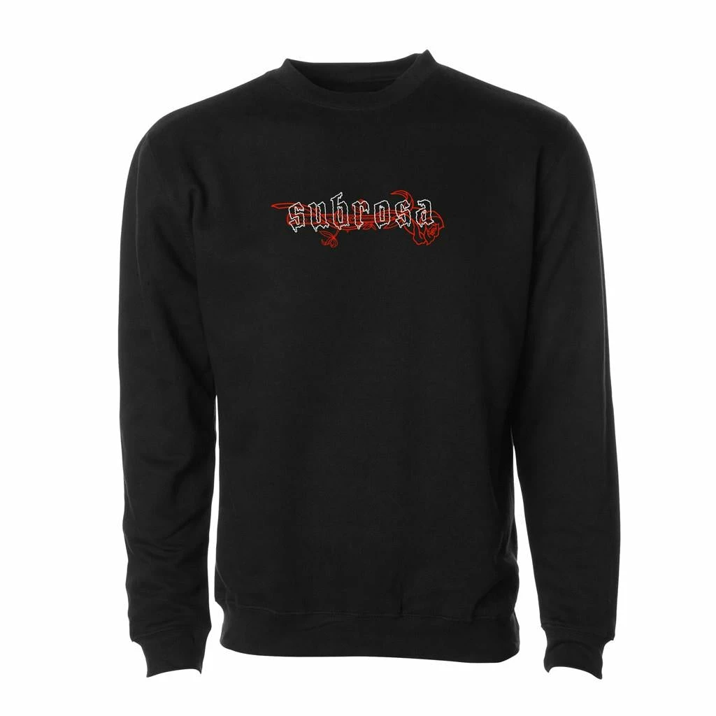 Subrosa Knife Fight Crew Sweater - Black