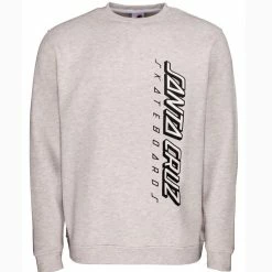 Santa Cruz 2 Colour Strip Crew - Athletic Heather