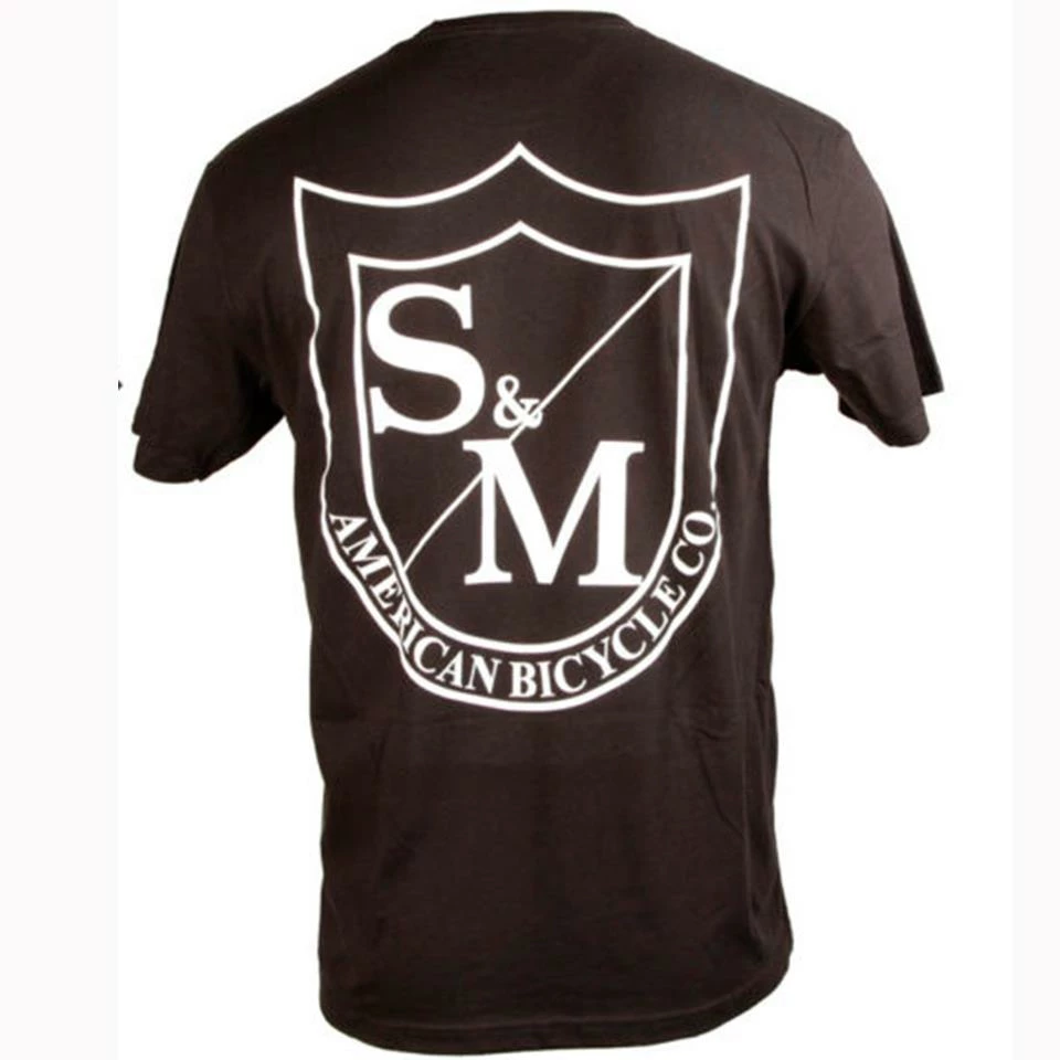 S&M Big Shield T-Shirt Front/Back Print - Black - Image 2