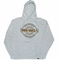 Dub Chills Hoodie - Grey With White & Gold