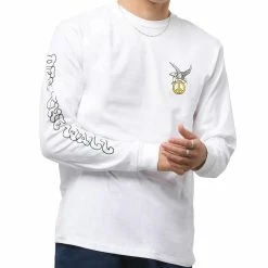Vans Trippy Outdoors Long Sleeve T-Shirt - White