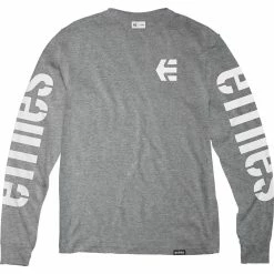 Etnies Icon Long Sleeve T-Shirt - Grey/Heather