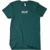 Eclat Pizza Place Embroidery T-Shirt - Green