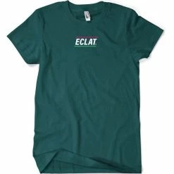 Eclat Pizza Place Embroidery T-Shirt - Green
