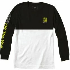 Vans Retro Sport Colorblock Long Sleeve T-Shirt - White/Black