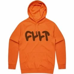 Cult Thick Logo Hoodie - Orange
