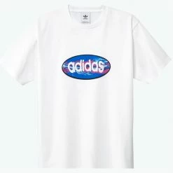Adidas Oval T-Shirt - White
