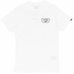 Vans Full Patch Back Short Sleeve T-Shirt - White/Heliotrope