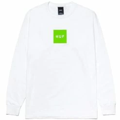 Huf Essentials Box Logo Long Sleeve T-Shirt - White