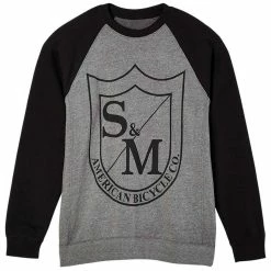 S&M Big Shield Crew Neck - Nickel/Black