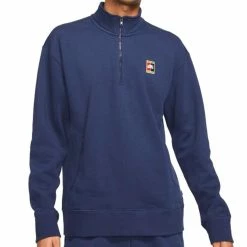 Nike SB Graphic 1/2-Zip Skate Top - Midnight Navy