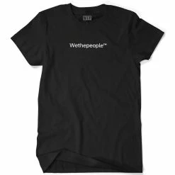 Wethepeople Embroidery T-Shirt - Black & White