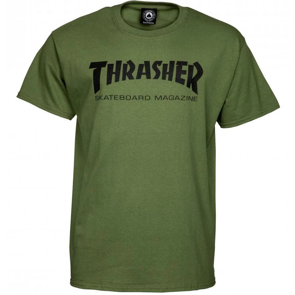 Thrasher Skate Mag T-Shirt - Army Green