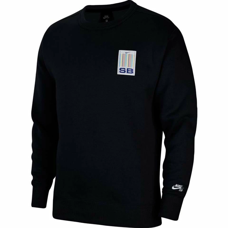 Nike SB Stripes Crew Sweat - Black/White